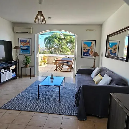 アパート Seabird Apartment Lumineux Portgrimaud グリモー